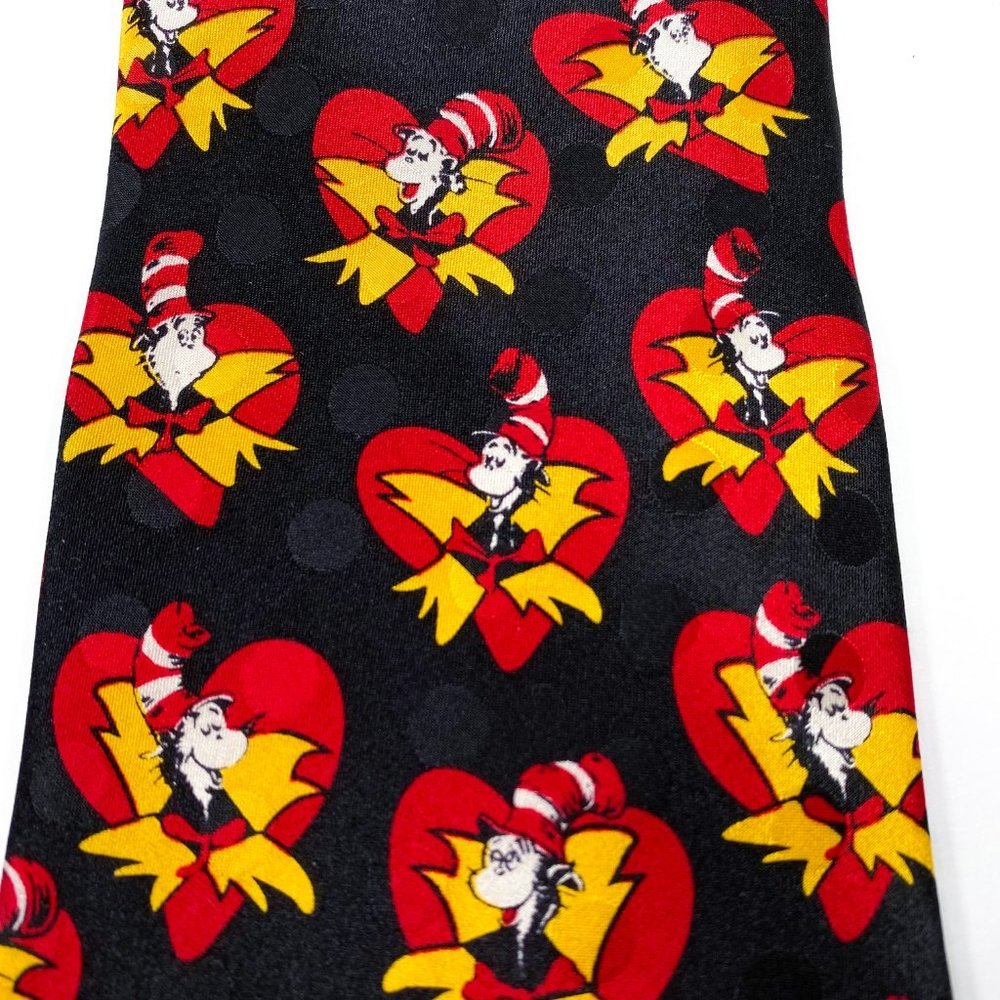Dr. Seuss Cat In The Hat Vtg 1994 Valentine Tie - Picture 3 of 6